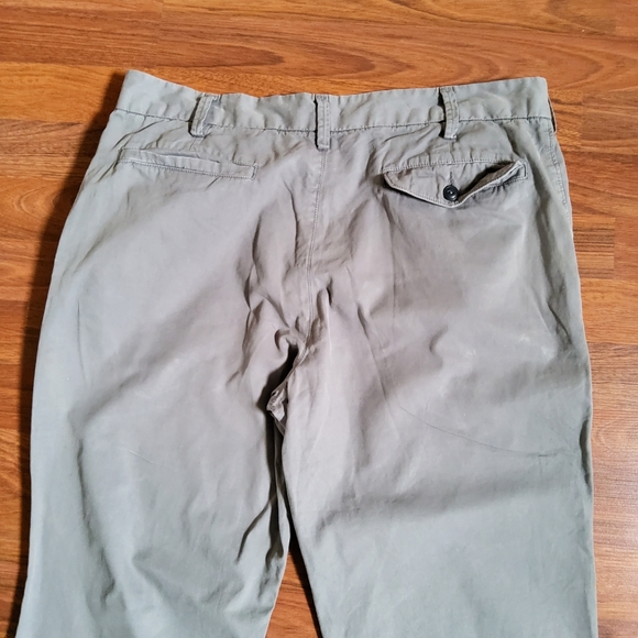 Save Khaki Men's 100% Cotton Twill Lightweight Trousers Pants Size 34 Grey New - Picture 7 of 9